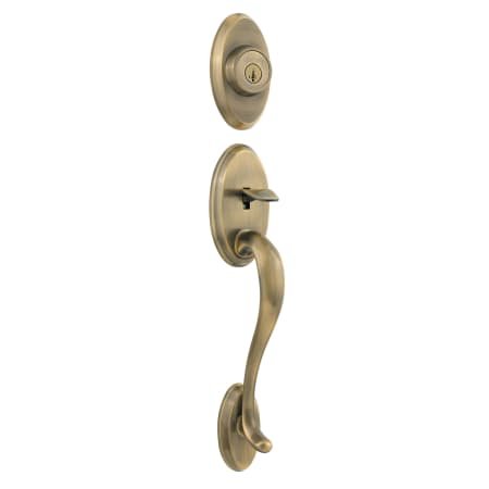 A large image of the Kwikset 801SE-LIP-S Antique Brass