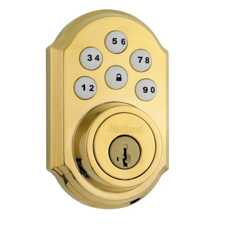 A large image of the Kwikset 909 Lifetime Polished Brass