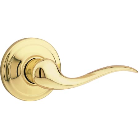 A large image of the Kwikset 968TNL-LH Polished Brass
