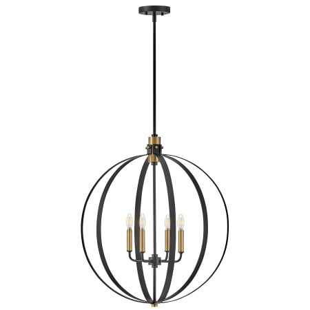 A large image of the Lark 83034 Pendant with Canopy - Alt Bulbs