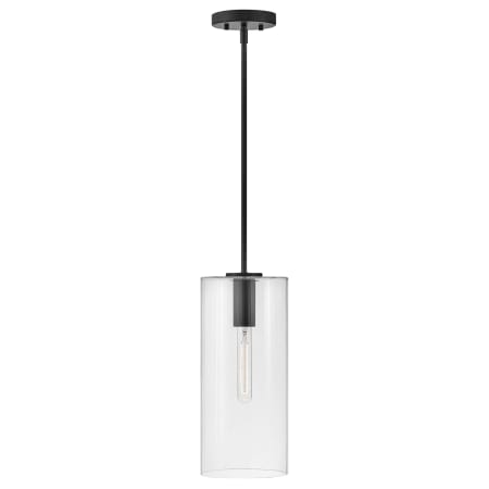 A large image of the Lark 83377 Pendant with Canopy - BK