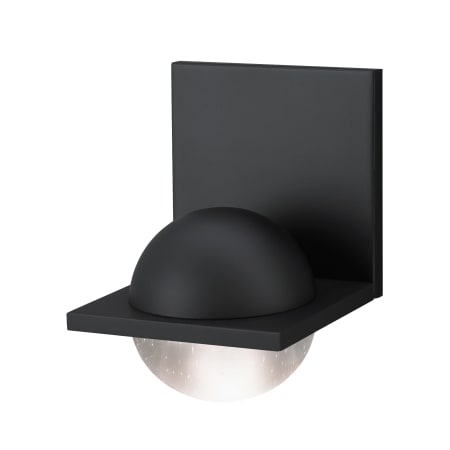 A large image of the LBL Lighting WS929CRLEDWD Rubberized Black