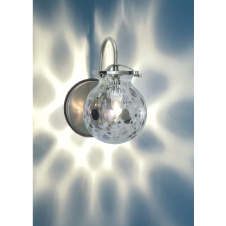 A large image of the LBL Lighting Daisy Wall Blue Silver LBL Lighting Daisy Wall Blue Silver