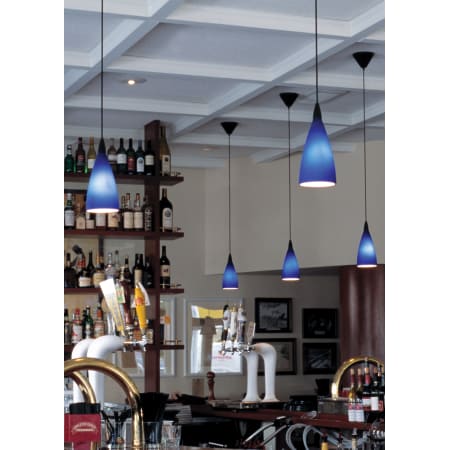 A large image of the LBL Lighting Drop Blue 100W LBL Lighting Drop Blue 100W