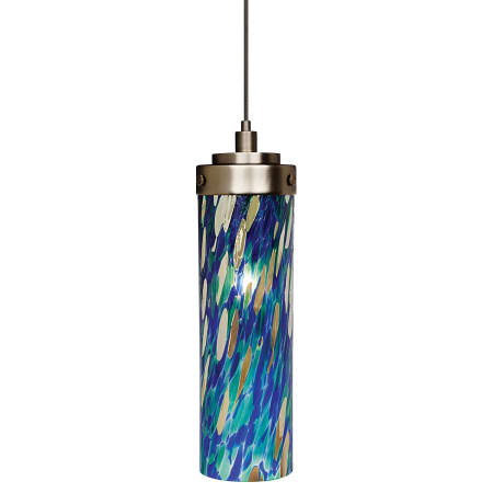 A large image of the LBL Lighting Max Blue-Green LED Monopoint Bronze