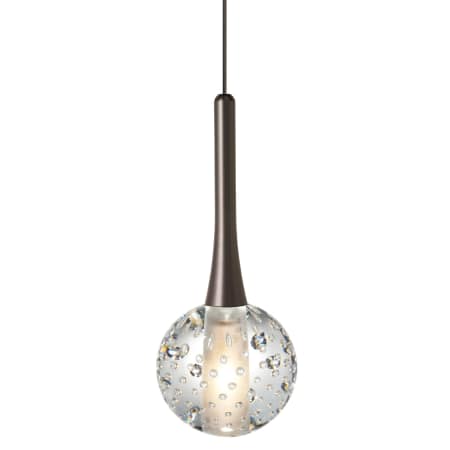 A large image of the LBL Lighting Crystal Ball Clear Monopoint Bronze