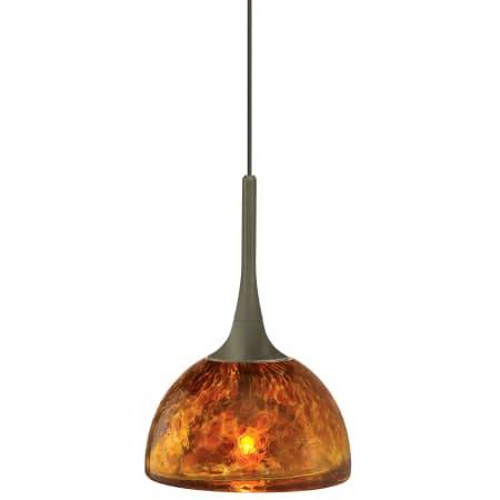 A large image of the LBL Lighting Sophia Amber Monopoint Bronze