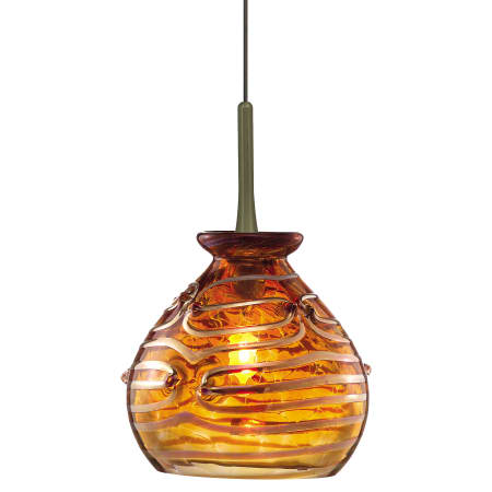 A large image of the LBL Lighting Gelato Amber Monopoint Bronze