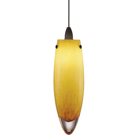 A large image of the LBL Lighting Icicle Amber LED Monopoint Bronze