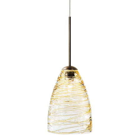 A large image of the LBL Lighting Flow Amber Monopoint Bronze