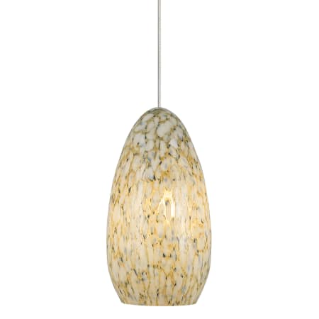 A large image of the LBL Lighting Banja Ivory Opaque 35W Monopoint Bronze