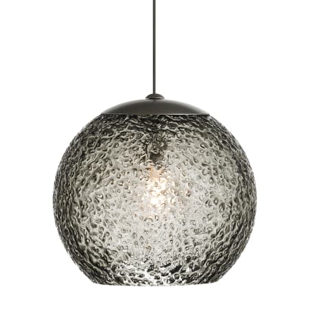 A large image of the LBL Lighting Mini Rock Candy G LED Smoke 6W Monopoint Bronze
