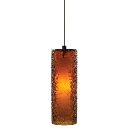 A large image of the LBL Lighting Mini Rock Candy C LED Dark Amber 6W Monopoint Bronze