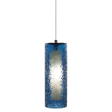 A large image of the LBL Lighting Mini Rock Candy C LED Steel Blue 6W Monopoint Bronze