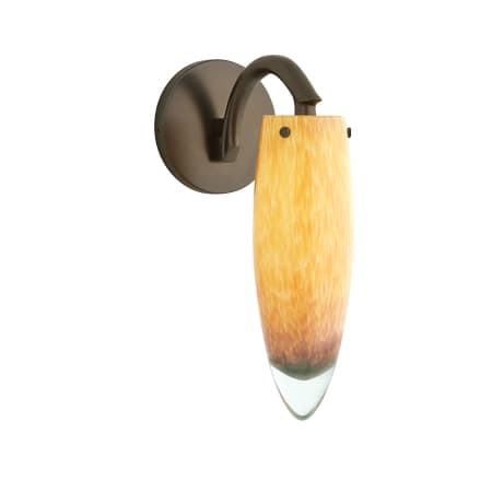 A large image of the LBL Lighting Icicle Amber Wall Bronze