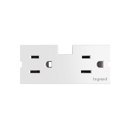 Legrand Aptr15w4 White Outlet Module For The Adorne Under Cabinet