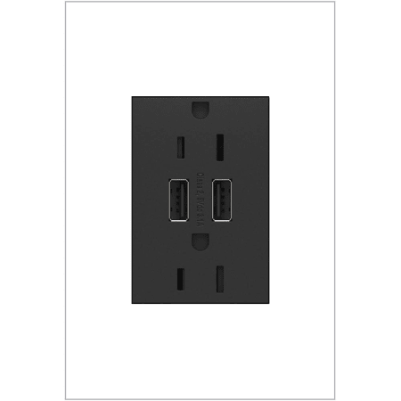 A large image of the Legrand ARTRUSB1534 Graphite