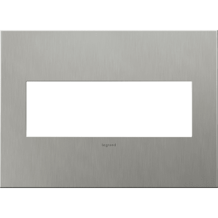 A large image of the Legrand AWC3G4 Brushed Stainless Steel