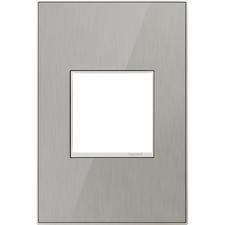 A large image of the Legrand AWM1G24 Brushed Stainless