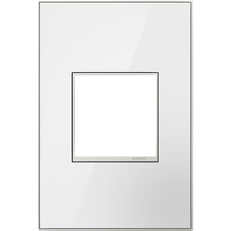 A large image of the Legrand AWM1G2MWW4 Mirror White on White