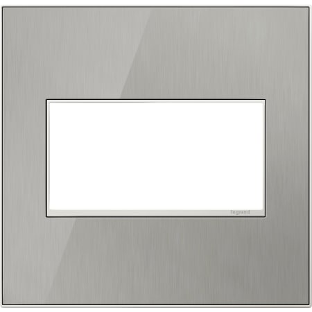 A large image of the Legrand AWM2G4 Brushed Stainless