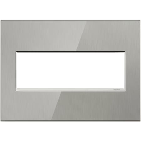 A large image of the Legrand AWM3G4 Brushed Stainless