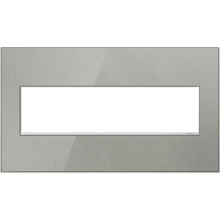 A large image of the Legrand AWM4G4 Brushed Stainless