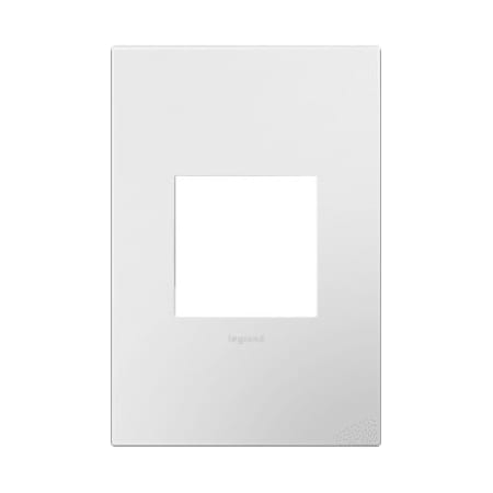 A large image of the Legrand AWP1G2WHW10 Gloss White on White
