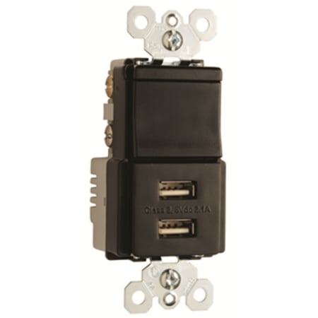 A large image of the Legrand TM83USB Black