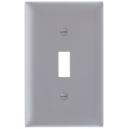 A large image of the Legrand TP1 Gray