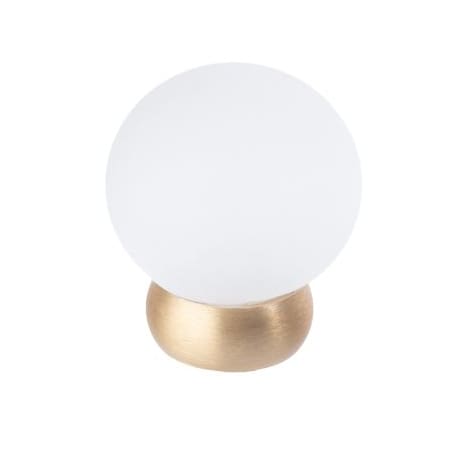 A large image of the Lews Hardware 58-118GB Frosted Clear / Brushed brass
