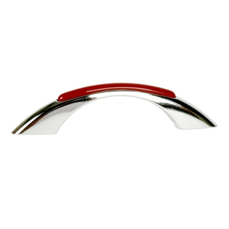 A large image of the Lews Hardware 458-3R Candy Red / Polished Chrome