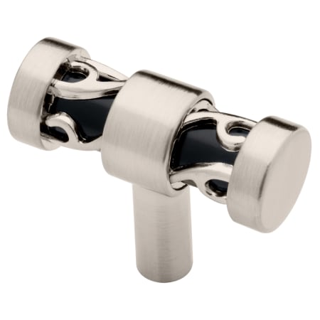 A large image of the Liberty Hardware P16311C Satin Nickel and Black