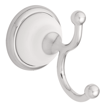 A large image of the Liberty Hardware 126881 Polished Chrome and White