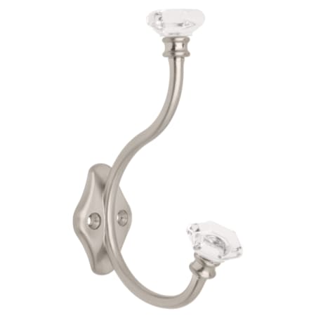 A large image of the Liberty Hardware 128734 Satin Nickel and Clear