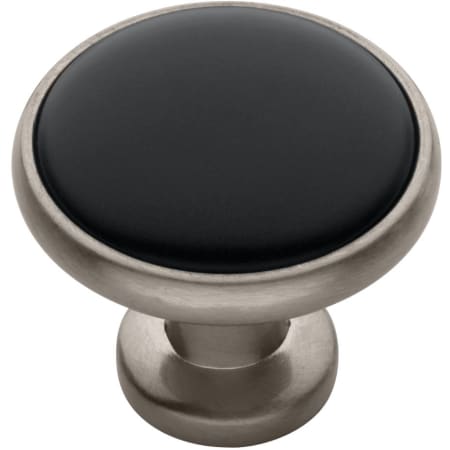 A large image of the Liberty Hardware P50162C-C Satin Nickel and Black