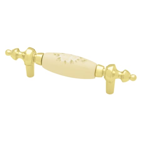 A large image of the Liberty Hardware P95722C-C5 Polished Brass and Ivory