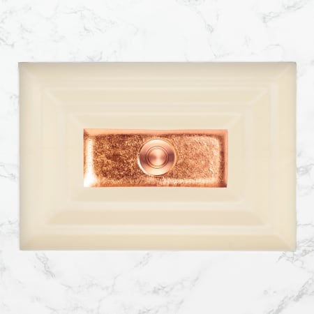 A large image of the Linkasink AG03B Cream Glass with Copper