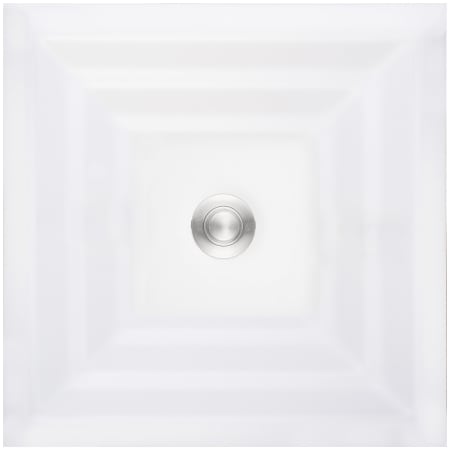 A large image of the Linkasink AG14E-01 White Glass