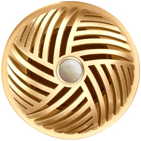 A large image of the Linkasink D013-SCR02-N Satin Smooth Brass Coated