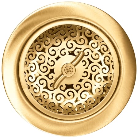 A large image of the Linkasink D056 Satin Smooth Brass Coated
