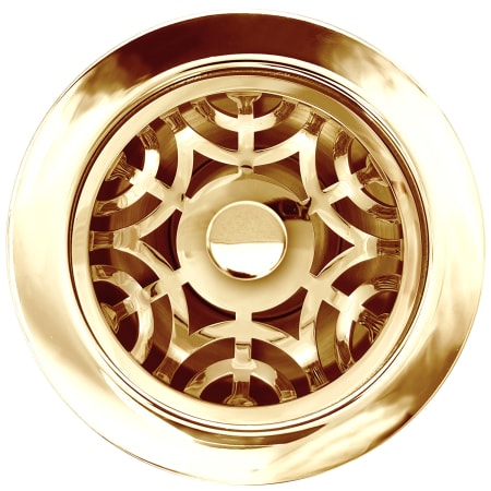 A large image of the Linkasink D071 Polished Smooth Brass Coated