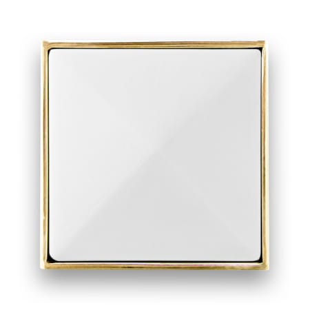 A large image of the Linkasink VH006-01 Polished Brass with White Prism Glass
