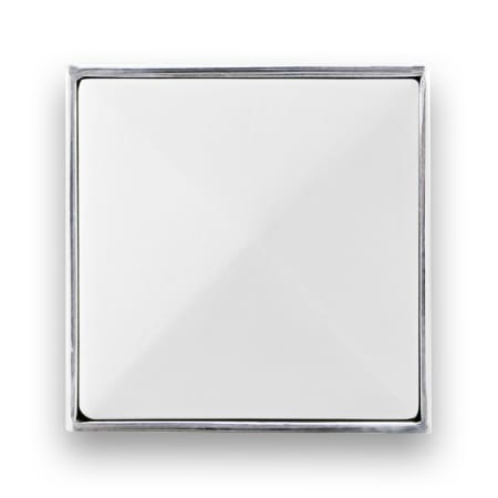 A large image of the Linkasink VH006-01 Polished Nickel with White Prism Glass