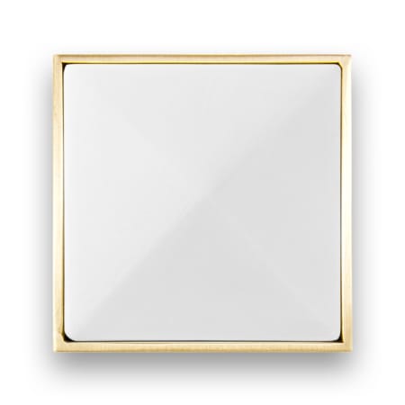 A large image of the Linkasink VH006-01 Satin Brass with White Prism Glass