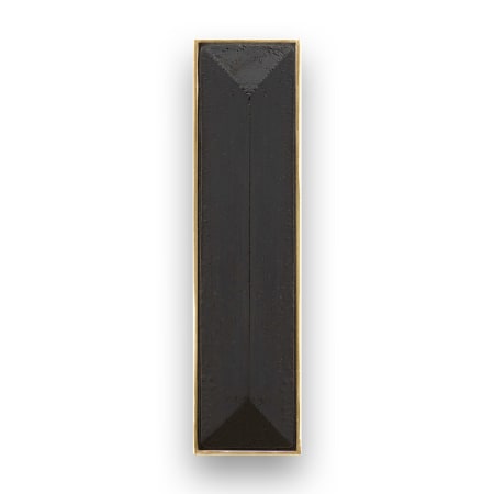 A large image of the Linkasink VH007-04 Polished Brass with Black Prism Glass