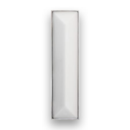A large image of the Linkasink VH007-01 Polished Nickel with White Prism Glass