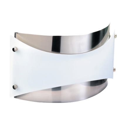 A large image of the Lite Source LS-1345 Polished Steel / Frosted Glass