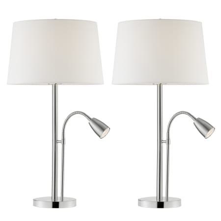 A large image of the Lite Source LS-23778/2PK Brushed Nickel