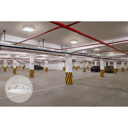 A large image of the Lithonia Lighting CNY LED ALO SWW2 UVOLT PE PIR M2 Alternate Image